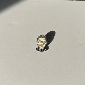 RBG Ruth Bader Ginsburg “Supreme” Pin